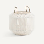 Ronde handgeweven katoenen mand, klein model, FOLO