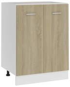 vidaXL Onderkast 60x46x81,5 cm bewerkt hout sonoma eikenkleurig