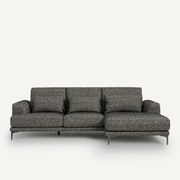 Zitbank met hoek rechts in bouclé, Marsile