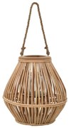 vidaXL Lantaarnhouder hangend wicker naturel