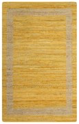 vidaXL Vloerkleed handgemaakt 80x160 cm jute geel