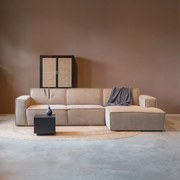 Moderne Hoekbank Beige Rechts 306 Cm