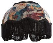 Stoffen lampenkap bloemen dessin met witte binnenkant 31,5/15/14 - Heritage