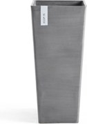 Ecopots bloempot Rotterdam High 70 - Vierkant - Grey - 32,7 x H70,5 cm