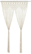 vidaXL Gordijn macramé 140x240 cm katoen