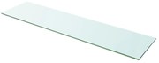 vidaXL Wandschap transparant 100x25 cm glas