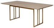 Kare Design Cesaro Design Eettafel Hout Met Koper - 200 X 100cm.