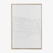 Decoratieve Afbeelding In Reliëf Van Gips (60x90 Cm) Usclat Wit - Sklum