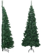 vidaXL Kunstkerstboom hoek 180 cm PVC groen