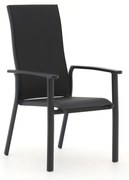 + 10% kassakorting | Dining tuinstoel | Bellagio Avio | Textileen | Grijs | Stapelbaar | Kees Smit Tuinmeubelen