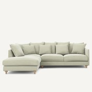 Omvormbare hoekbank in stonewashed fluweel, Lazare