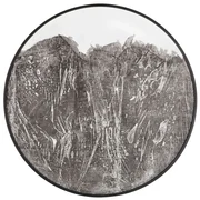 Must Living Imaginary Rond Wandpaneel Zwart Wit Large