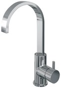 Brauer Chrome Edition ColdStart wastafelkraan hoog met draaibare platte uitloop model B chroom