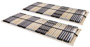 vidaXL Lattenbodems 2 st met 42 latten 7 zones 70x200 cm