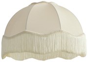 Stoffen lampenkap beige met witte binnenkant 45/15/21,5 - Heritage
