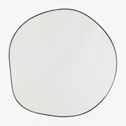 Onregelmatige Wandspiegel 60x60 Cm Rasmus Zwart - Sklum