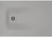 Duravit Sustano Douchebak - 100x70x3cm - Rechthoek - DuraSolid Grijs mat 720272630000000