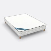 Set met halfharde schuimmatras van 12 cm en lattenbodem