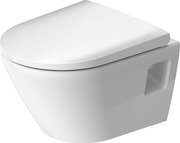 Duravit D-Neo hangtoilet met toiletbril compact 37x48x40cm Wit