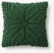 Katoenen kussenhoes Nira met winters motief