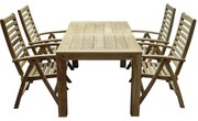 Arona Krista dining tuinset 180x95xH77 cm 5-delig teak