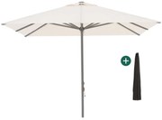 Parasol Shadowline Cuba | Inclusief hoes | Vierkant | 350x350cm | Met katrol | Wit | Kees Smit Tuinmeubelen