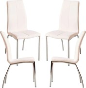 Set 4 Humi Kunstlederen Stoelen