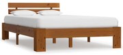 vidaXL Bedframe massief grenenhout honingbruin 140x200 cm