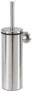 Tiger Boston Toiletborstehouder - gesloten - wandmontage - geborsteld RVS CO309930946