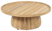 Pablo lounge tuintafel 80 cm rond H30 cm teak