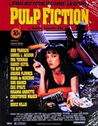 Metalen bord Pulp Fiction - Uma on Bed