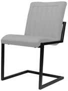 Eetkamerstoel - Lara - stof Element lichtgrijs 04