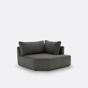 Moduleerbare hoekbank ribfluweel, Monica