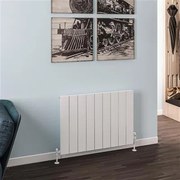 Eastbrook Rosano horizontale aluminium radiator 60x85cm Mat wit 999 watt