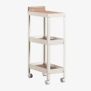 Modulaire Buitenkeukenwagen Van Acaciahout En Aluminium Reggie Acacia Bruin - Sklum