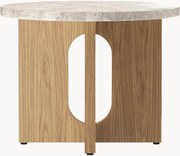 Ronde bijzettafel Ibiza met zandstenen tafelblad