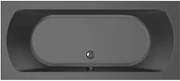Xenz Lagoon inbouwbad met 2 ligzijdes 170x75cm ebony acryl