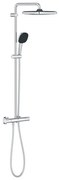 Grohe Vitalio Comfort 250 douchesysteem thermostatisch hoofddouche 1 straalsoort en handd. 2 straalsoorten chroom 26696001