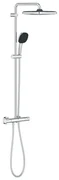 Grohe Vitalio Comfort 250 douchesysteem thermostatisch hoofddouche 1 straalsoort en handd. 2 straalsoorten chroom 26696001