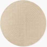 Rond handgetuft wollen vloerkleed Mason