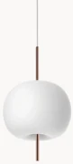 Dimbare hanglamp Kushi, mondgeblazen