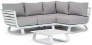 Chaise Loungeset 3 personen Aluminium Wit Santika Furniture Santika Sovita