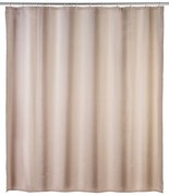 Wenko anti-schimmel douchegordijn 180x200cm polyester uni beige inclusief ringen