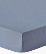 Topper hoeslaken Airy, gewassen linnen