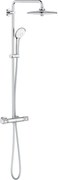 Grohe Euphoria 260 regendoucheset met 6 straalsoorten en thermostaatkraan waterbesparend Ø26cm chroom