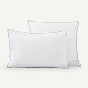 Kussensloop in gewassen hennep, Helm