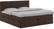 Goossens Basic Boxspring Compleet Rud, Vlak 160 x 200 cm (=2x 80 x 200 cm) met hoofdbord, 2 x matras, 1 x topper