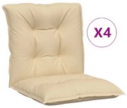 vidaXL Tuinstoelkussens 4 st 100x50x7 cm beige