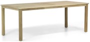 Dining Tuintafel Rechthoekig 210 x 90 cm Teak Old teak greywash Weston