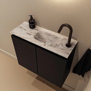 Mondiaz Ture DLux toiletmeubel 60cm urban met wastafel glace rechts met kraangat